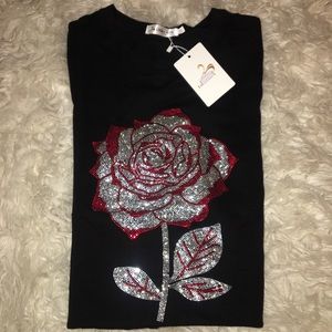 Rose Graphic Tee Dress